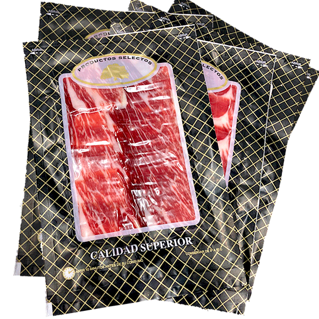 15 sobres jamón pata negra de 100 g.